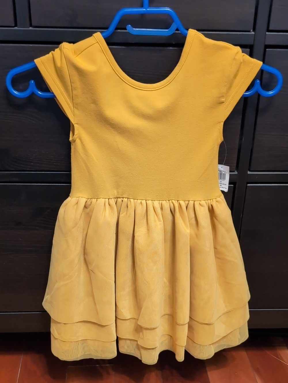 New 5T Short-Sleeve Fit and Flare Tutu Dress for Toddler Girls